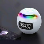 LED Digital Alarm Clock with Bluetooth Speaker for Bedside Use