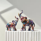 Urban Vibe Colorful Elephant Art Piece
