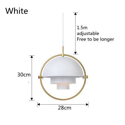 Sculptural Metal Hanging Lamp – Contemporary Nordic Pendant Light