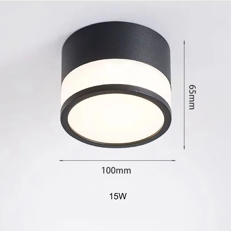 Surface Mounted LED Downlight for Ceilings - 9W or 15W Options