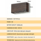 Rechargeable Wall Light with Minimalist Wood Finish