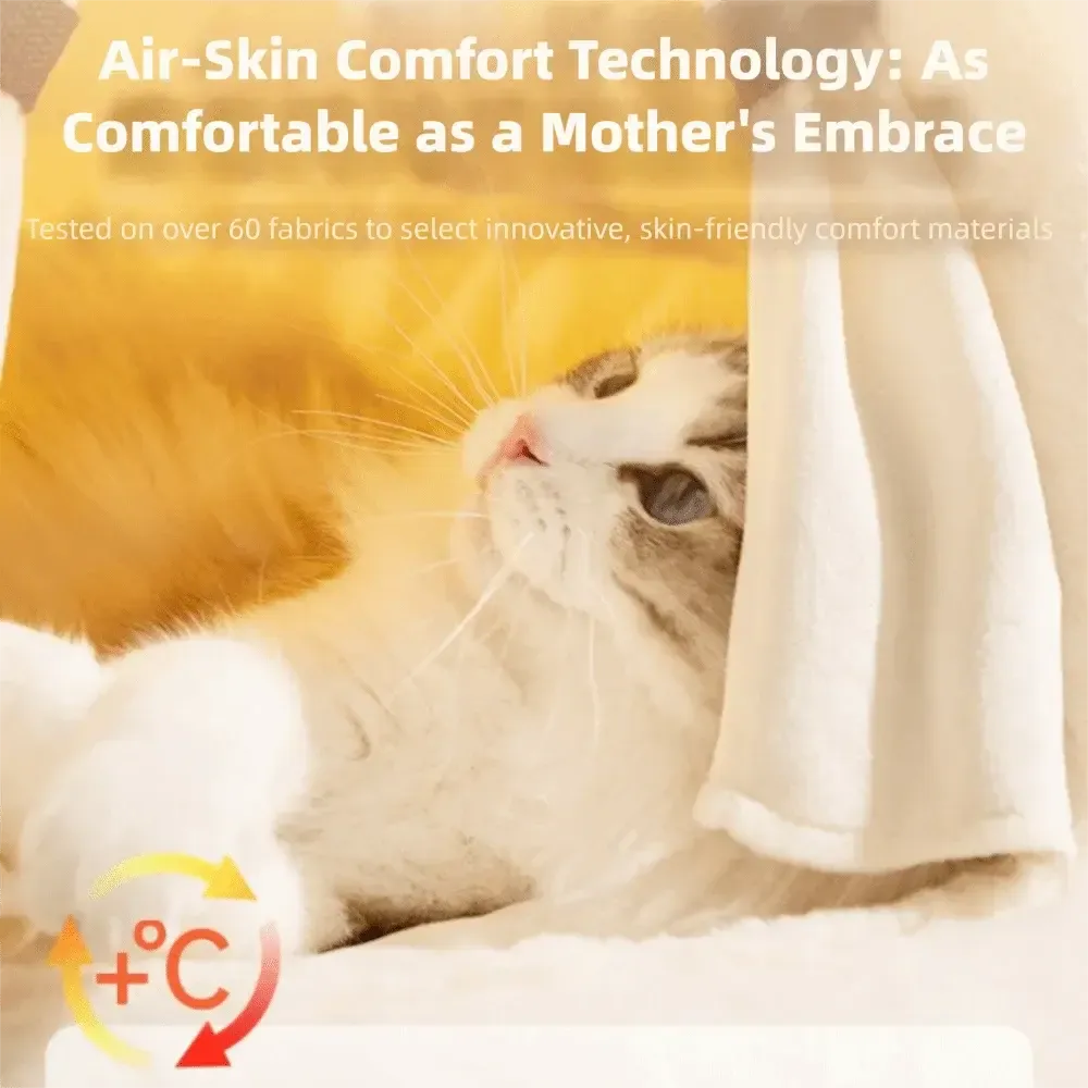 Cozy Haven Tent Cat Bed with Plush Padding and Memory Foam Support