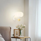 Modern Wall Sconce with Glass and Metal – Pumpkin Design Lamp