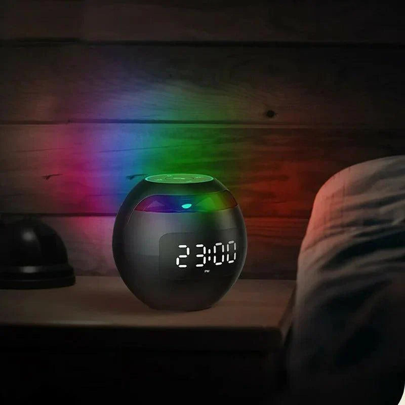 LED Digital Alarm Clock with Bluetooth Speaker for Bedside Use
