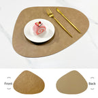 Double-Sided Faux Leather Table Mats – Non-Slip and Heat Resistant