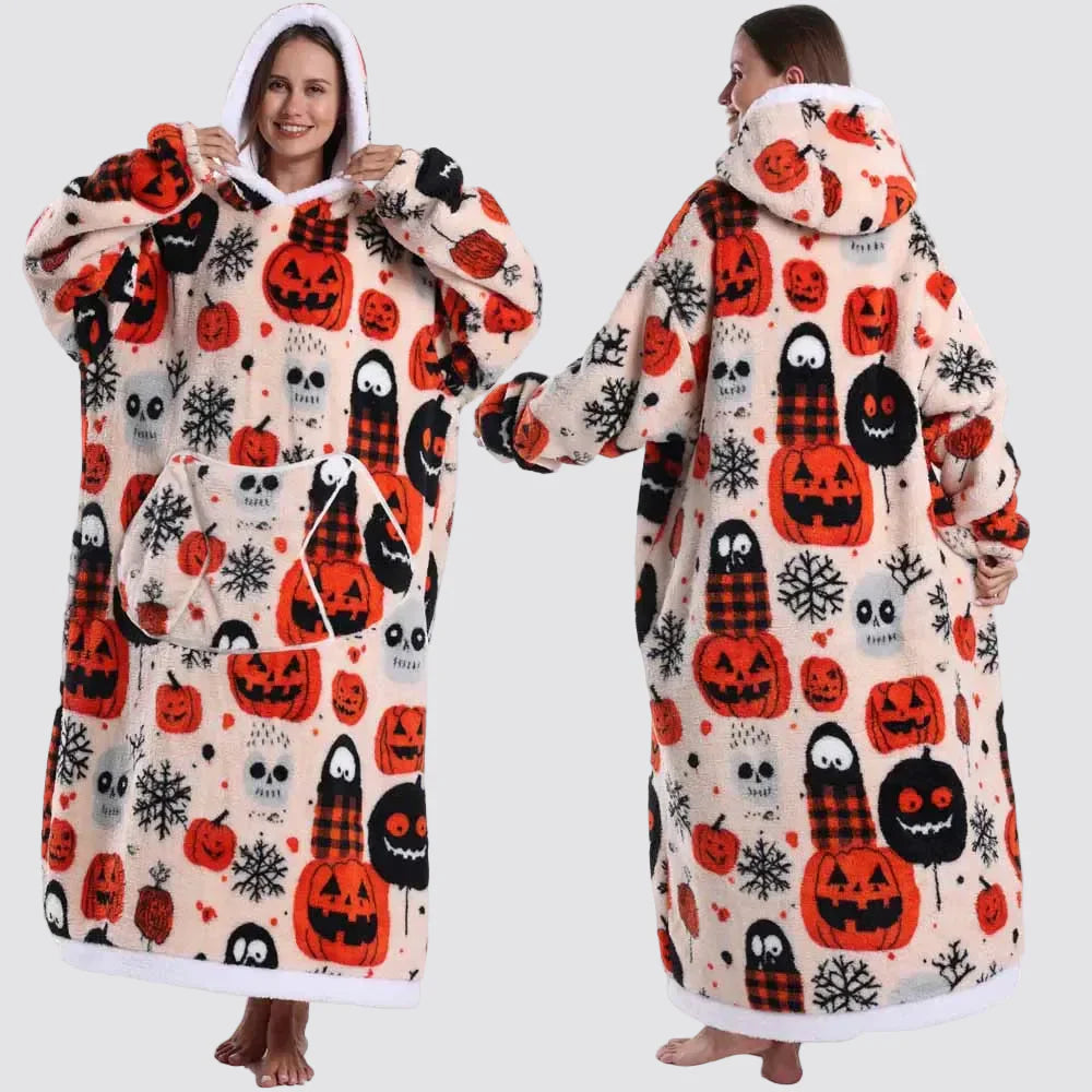 Oversized Hooded Blanket for Adults - Wearable Blanket Hoodie