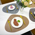 Double-Sided Faux Leather Table Mats – Non-Slip and Heat Resistant