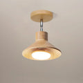 Natural Wood Cone Ceiling Light Fixture