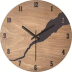 TimberWave Artistic Wall Clock - Elegant Timepiece for Any Space