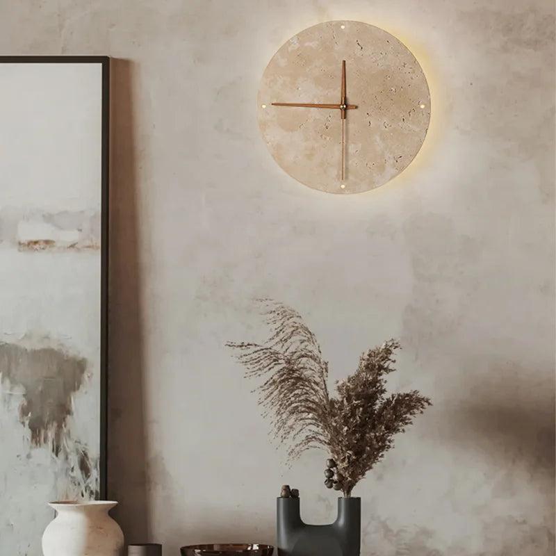 SereneStone Minimalist Natural Clock - Chic Home Accent