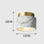 Modern Downlight Ceiling Fixture with Nordic Marble Stone Design