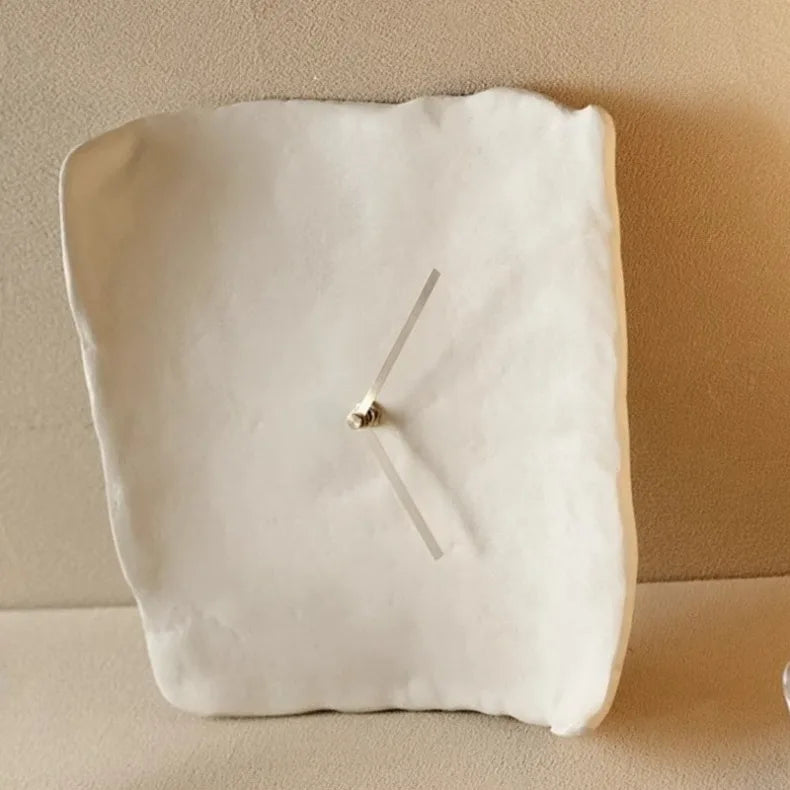 TranquilDesign Minimalist Resin Wall Clock with Silent Operation