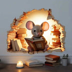 Whimsical Mouse Wall Art Decal