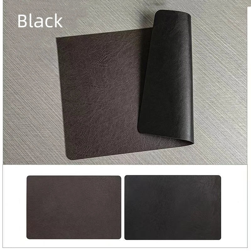 Heat Resistant and Waterproof Double-Sided Faux Leather Placemats
