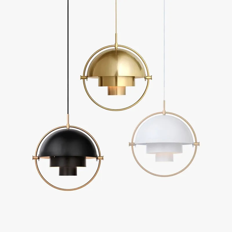 Sculptural Metal Hanging Lamp – Contemporary Nordic Pendant Light