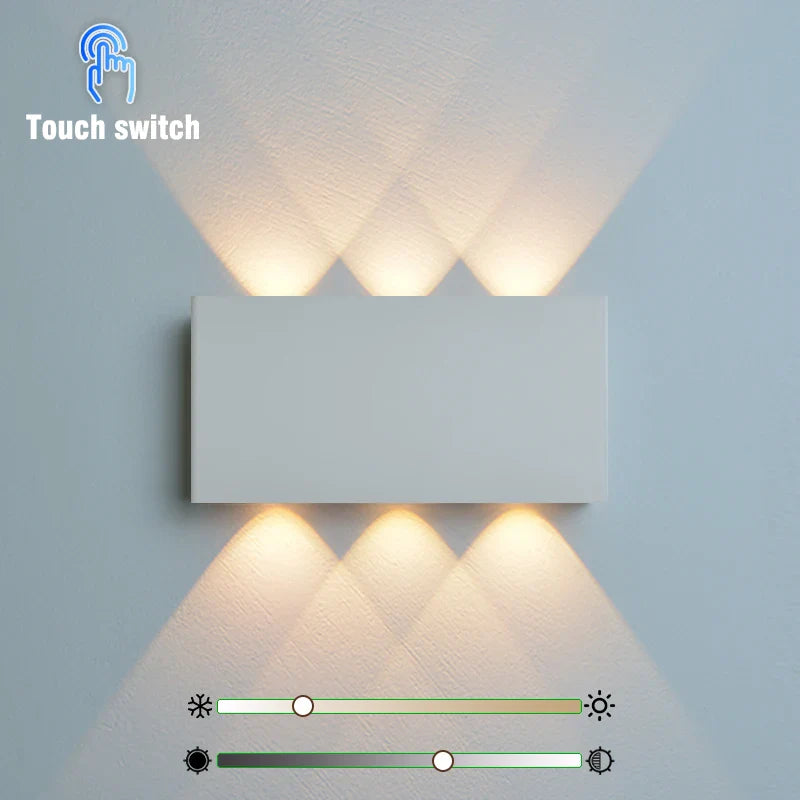 Rechargeable Wall Light with Minimalist Wood Finish