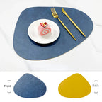 Double-Sided Faux Leather Table Mats – Non-Slip and Heat Resistant