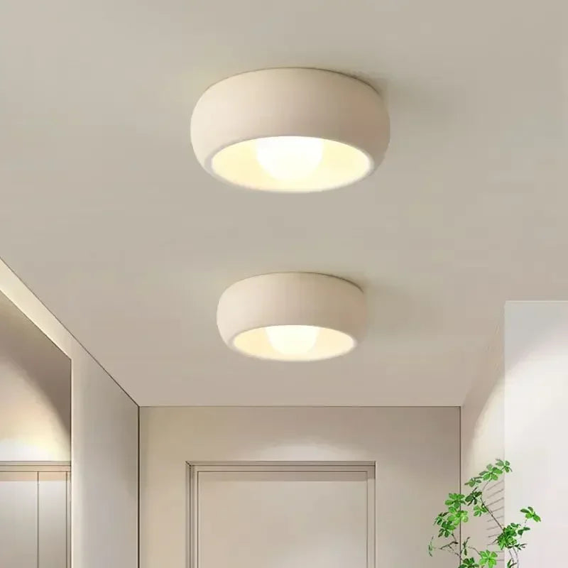 Modern Flush-Mount Light Fixture | Circular Minimalist Ceiling Lamp