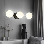 Triple Globe Design Wall Light in Modern Nordic Style