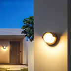 Outdoor Wall Lamp with Solar Motion Sensor for Illumination