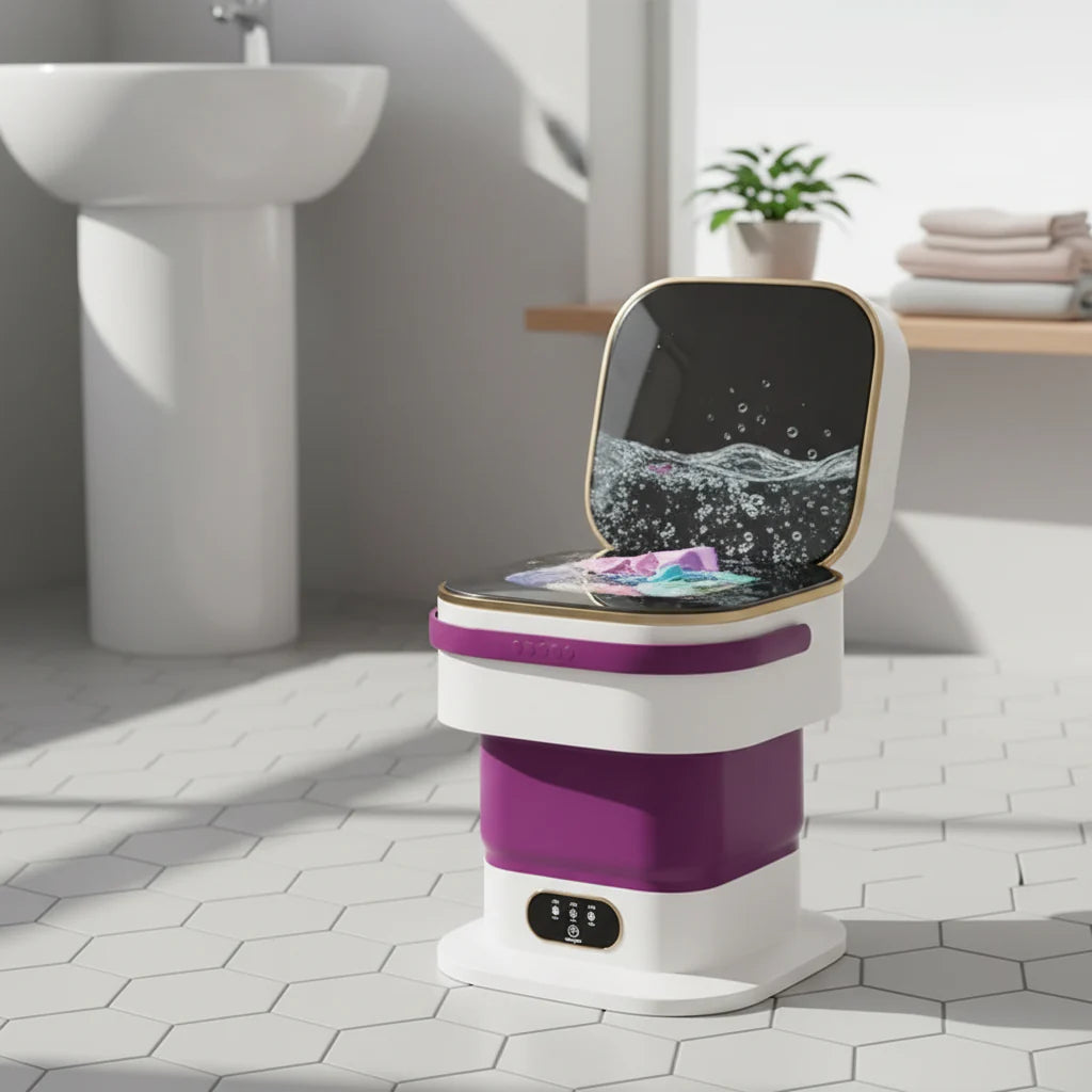 Compact Mini Washing Machine – Portable and Foldable Laundry Washer