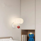 Modern Wall Sconce with Glass and Metal – Pumpkin Design Lamp