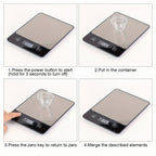 Stainless Steel Digital Food Scale for Kitchen - 22lb Capacity