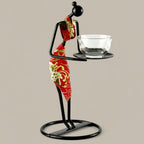 Elegant Cultural Tea Display Set for Home Décor