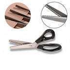 Stainless Steel Fabric Scissors for Sewing and Crafting – Pinking Shears