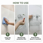 Adhesive Wall-Mounted Shelf for Kitchen and Bathroom Storage