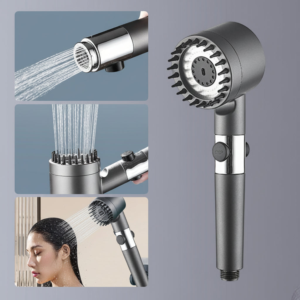 Filtered Handheld Shower Head with High Pressure Water Spray