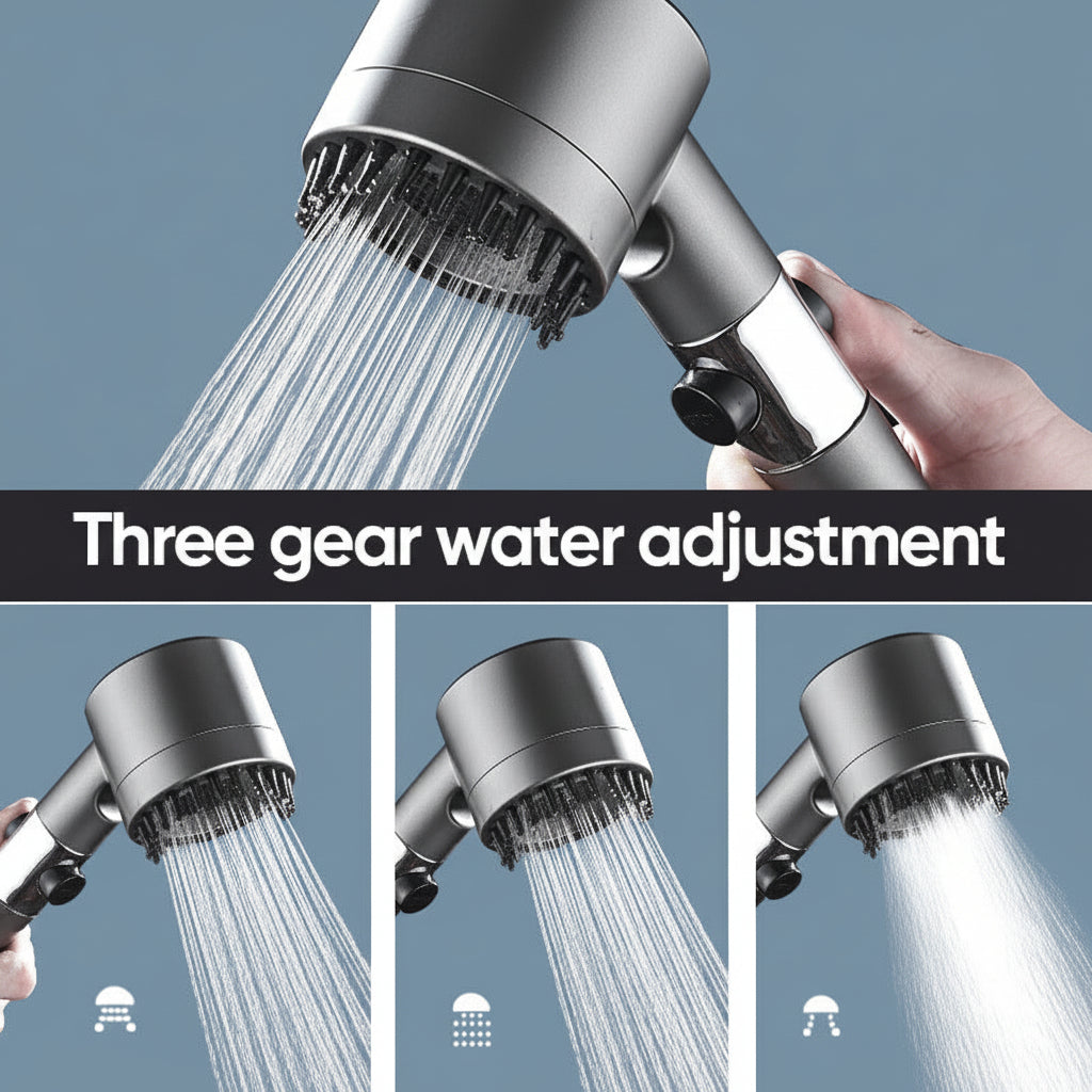 Filtered Handheld Shower Head with High Pressure Water Spray