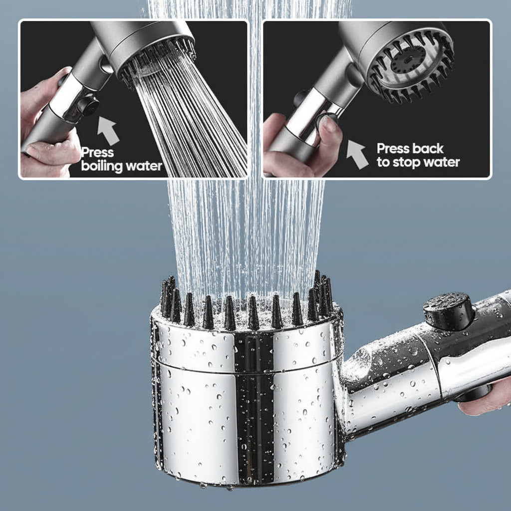 Filtered Handheld Shower Head with High Pressure Water Spray