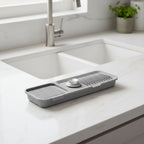 Self-Draining Silicone Sink Mat for Faucet Drips