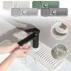 Self-Draining Silicone Sink Mat for Faucet Drips