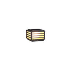 Black Square Solar Wall Light for Outdoor Fence Installation