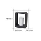 Waterproof Solar LED Outdoor Light – Modern Square Design