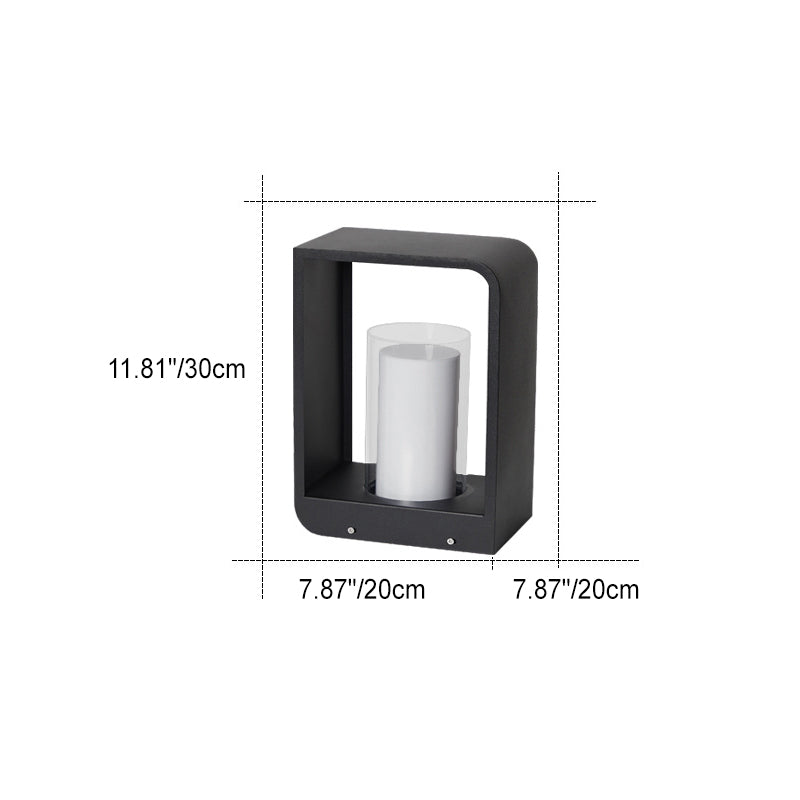 Waterproof Solar LED Outdoor Light – Modern Square Design
