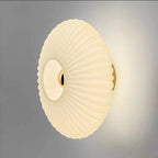 Retro Round Disc Wall Light with Glass Shade