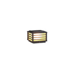 Black Square Solar Wall Light for Outdoor Fence Installation