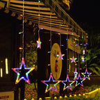Star and Moon Shaped Solar String Lights