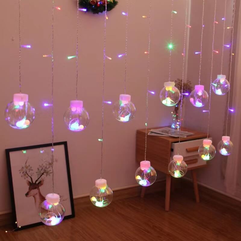 Star and Moon Shaped Solar String Lights