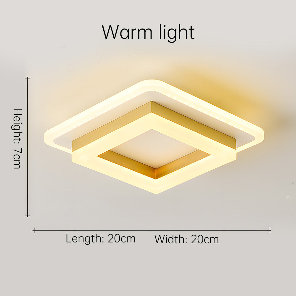 Modern Flush Mount Square LED Ceiling Lamp