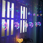Star and Moon Shaped Solar String Lights