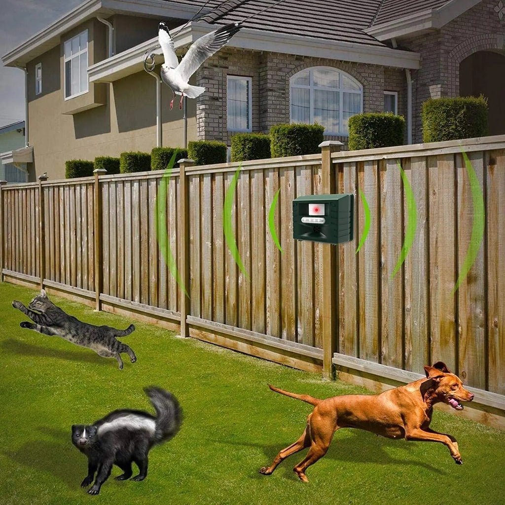 Ultrasonic Bird Deterrent with Motion Sensor – Garden Repeller System