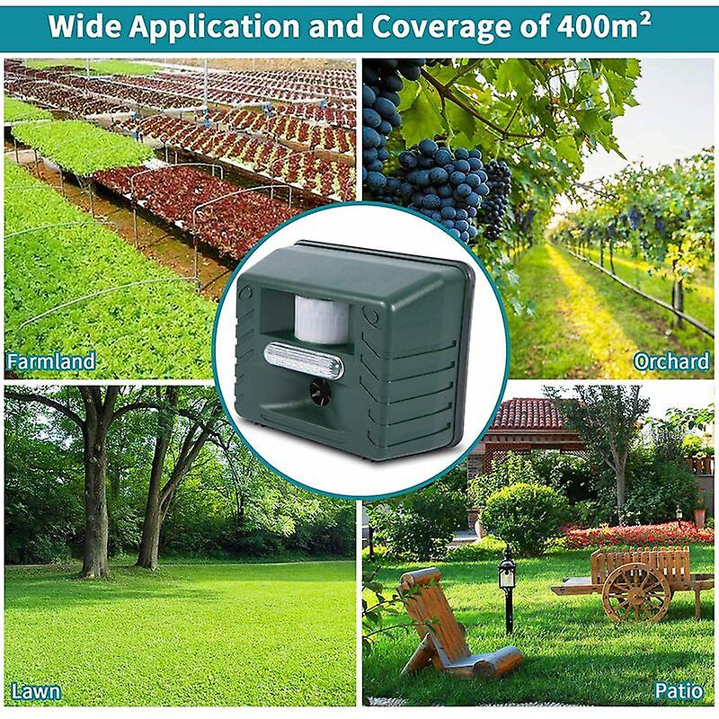 Ultrasonic Bird Deterrent with Motion Sensor – Garden Repeller System