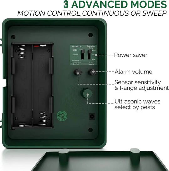 Ultrasonic Bird Deterrent with Motion Sensor – Garden Repeller System