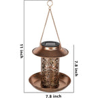 Solar LED Bird Feeder – Decorative Accent Light for Garden