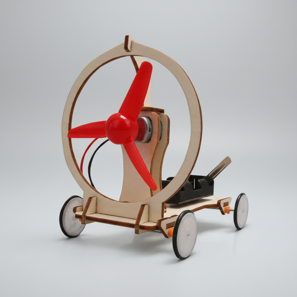Wooden DIY Car Construction Set for STEM Learning in Children