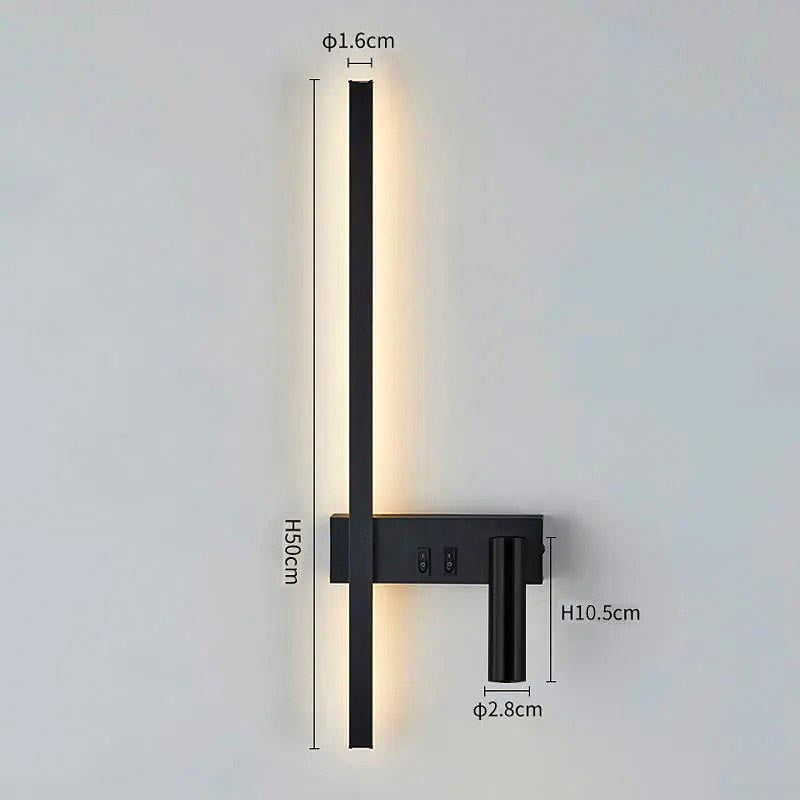 Adjustable Reading Head Swivel LED Wall Light